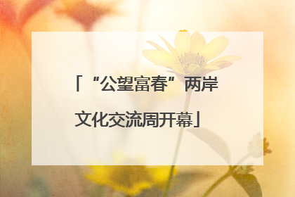 “公望富春”两岸文化交流周开幕