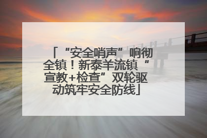 “安全哨声”响彻全镇！新泰羊流镇“宣教+检查”双轮驱动筑牢安全防线