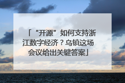 “开源”如何支持浙江数字经济？乌镇这场会议给出关键答案