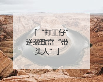 “打工仔”逆袭致富“带头人”