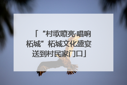 “村歌嘹亮·唱响柘城”柘城文化盛宴送到村民家门口