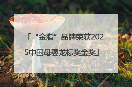 “金脂”品牌荣获2025中国母婴龙标奖金奖
