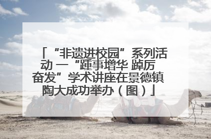 “非遗进校园”系列活动 一“踵事增华 踔厉奋发”学术讲座在景德镇陶大成功举办（图）