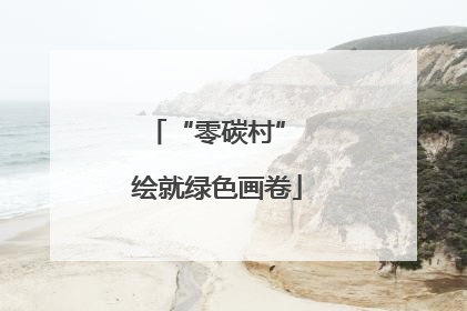 “零碳村” 绘就绿色画卷