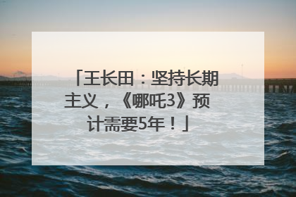 王长田：坚持长期主义，《哪吒3》预计需要5年！