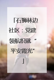 石狮林边社区：党建领航织就“平安霞光”