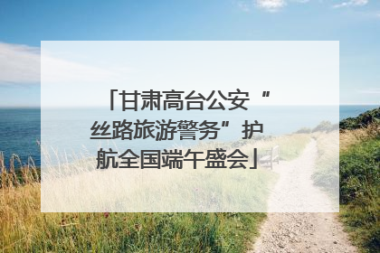 甘肃高台公安“丝路旅游警务”护航全国端午盛会