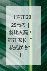 直击2025高考｜葵比人高！宿迁家长“花式送考”