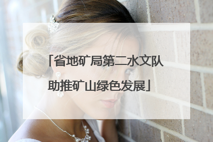 省地矿局第二水文队助推矿山绿色发展