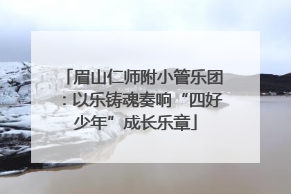 眉山仁师附小管乐团：以乐铸魂奏响“四好少年”成长乐章