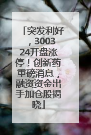 突发利好，300324开盘涨停！创新药重磅消息，融资资金出手加仓股揭晓
