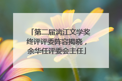 第二届漓江文学奖终评评委阵容揭晓，余华任评委会主任