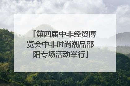 第四届中非经贸博览会中非时尚潮品邵阳专场活动举行