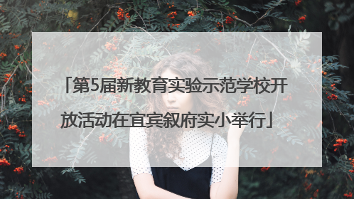 第5届新教育实验示范学校开放活动在宜宾叙府实小举行
