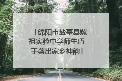 绵阳市盐亭县嫘祖实验中学师生巧手剪出家乡神韵