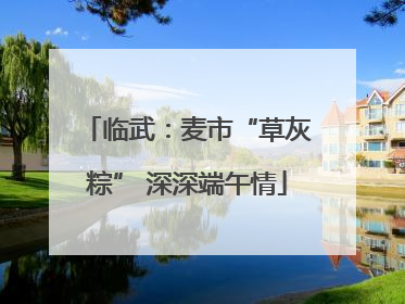 临武：麦市“草灰粽” 深深端午情