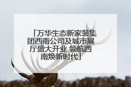 万华生态新家装集团西南公司及城市展厅盛大开业 领航西南焕新时代
