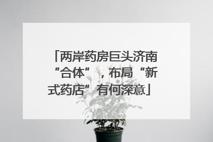 两岸药房巨头济南“合体”，布局“新式药店”有何深意
