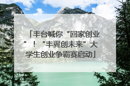 丰台喊你“回家创业”！“丰翼创未来”大学生创业争霸赛启动
