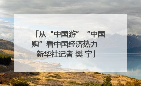 从“中国游”“中国购”看中国经济热力 新华社记者 樊 宇
