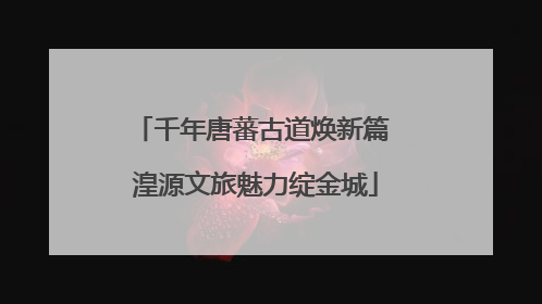 千年唐蕃古道焕新篇 湟源文旅魅力绽金城
