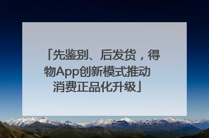 先鉴别、后发货，得物App创新模式推动消费正品化升级