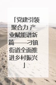 党建引领聚合力 产业赋能谱新篇——刁镇街道全面推进乡村振兴