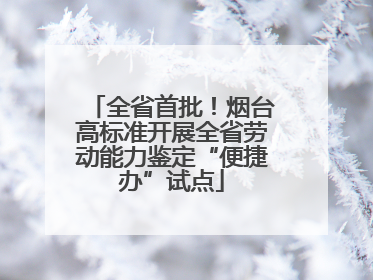 全省首批！烟台高标准开展全省劳动能力鉴定“便捷办”试点