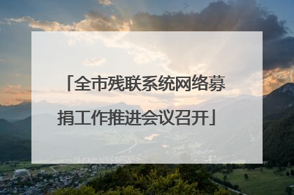 全市残联系统网络募捐工作推进会议召开