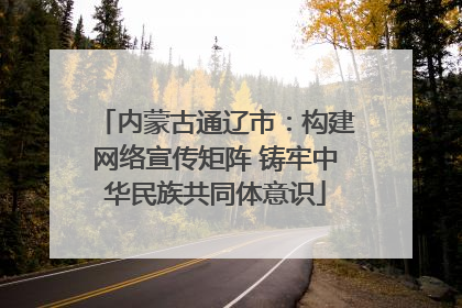 内蒙古通辽市：构建网络宣传矩阵 铸牢中华民族共同体意识