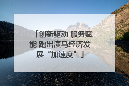 创新驱动 服务赋能 跑出演马经济发展“加速度”