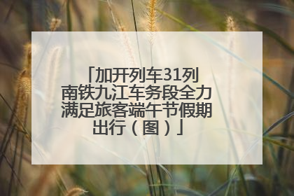 加开列车31列 南铁九江车务段全力满足旅客端午节假期出行（图）