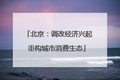 北京：调改经济兴起 重构城市消费生态