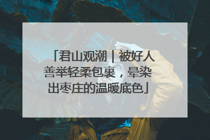 君山观潮｜被好人善举轻柔包裹，晕染出枣庄的温暖底色