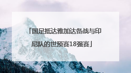 国足抵达雅加达备战与印尼队的世预赛18强赛
