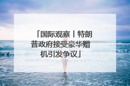 国际观察丨特朗普政府接受豪华赠机引发争议