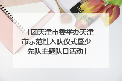 团天津市委举办天津市示范性入队仪式暨少先队主题队日活动