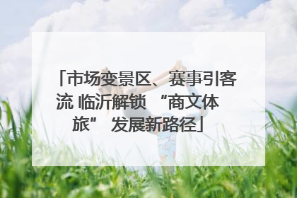 市场变景区、赛事引客流 临沂解锁 “商文体旅” 发展新路径