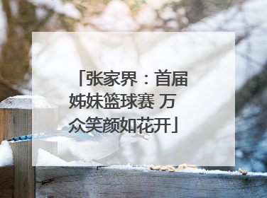 张家界：首届姊妹篮球赛 万众笑颜如花开