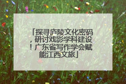 探寻庐陵文化密码，研讨戏影学科建设！广东省写作学会赋能江西文旅
