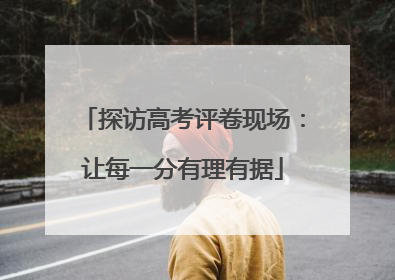 探访高考评卷现场：让每一分有理有据
