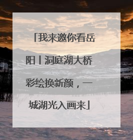 我来邀你看岳阳丨洞庭湖大桥彩绘换新颜，一城湖光入画来