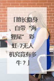 擅长隐身、自带“海狸尾” 彩虹-7无人机究竟有多牛？