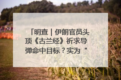 明查｜伊朗官员头顶《古兰经》祈求导弹命中目标？实为“贵夜”祷告