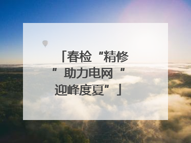 春检“精修”助力电网“迎峰度夏”