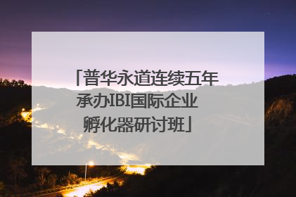 普华永道连续五年承办IBI国际企业孵化器研讨班