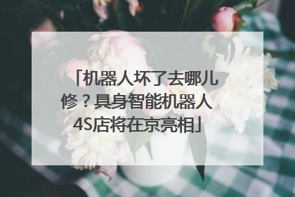 机器人坏了去哪儿修？具身智能机器人4S店将在京亮相