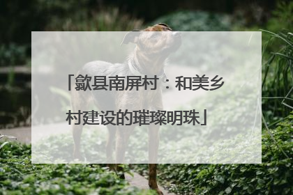 歙县南屏村：和美乡村建设的璀璨明珠