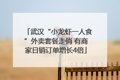 武汉“小龙虾一人食”外卖套餐走俏 有商家日销订单增长4倍