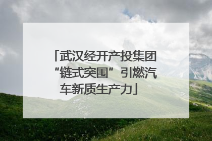 武汉经开产投集团“链式突围”引燃汽车新质生产力